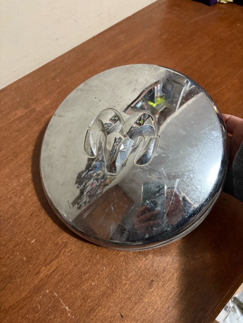 Chrome Ram lug nut cover for rim